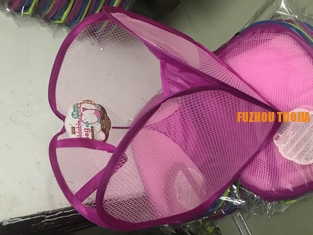 China Polyester Foldable Collapsible pop up hamper bags baskets with handle laundry baskets supplier
