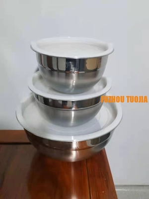 Stainless steel salad bowl