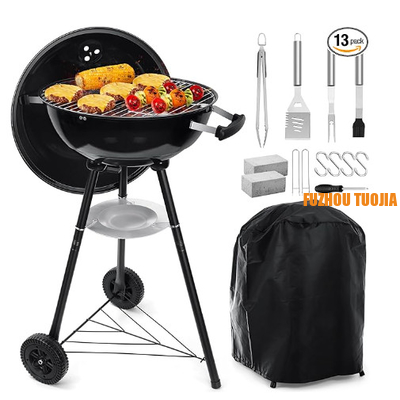 Portable Black BBQ Grill for Camping