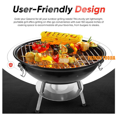 Portable Black BBQ Grill for Camping