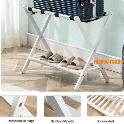 Folding luggage rack suitable for bedroom, hotel