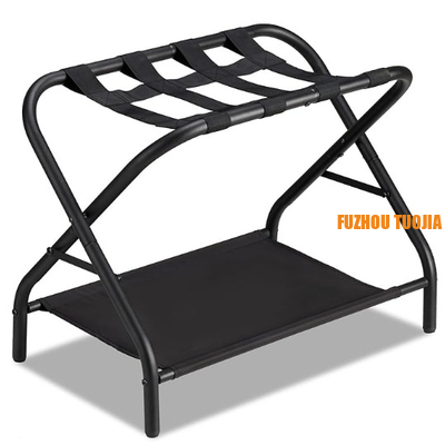 Luggage rack foldable suitcase stand