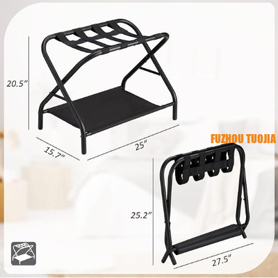 Luggage rack foldable suitcase stand