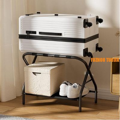 Luggage rack foldable suitcase stand