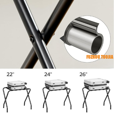 Metal foldable carrying case bracket