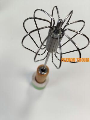 Solid wood handle  Handheld semi-automatic egg beater baking tool - stainless steel egg mixer for cream whipping - household use