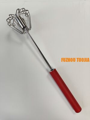 Handheld semi-automatic egg beater baking tool - stainless steel egg mixer for cream whipping - household use