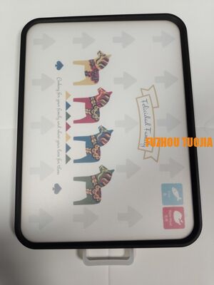 Food-grade PP Cutting Board Set - Non-slip Thickened Kitchen Chopping Board with Cute Cartoon Patterns for Fruits & Vegetables