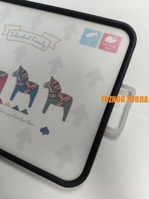 Food-grade PP Cutting Board Set - Non-slip Thickened Kitchen Chopping Board with Cute Cartoon Patterns for Fruits & Vegetables