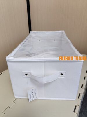 Foldable Grid Storage Box for Underwear & Socks - Large Capacity Portable Closet Organizer with Dustproof Cover