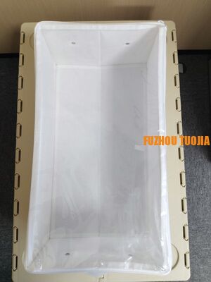 Foldable Grid Storage Box for Underwear & Socks - Large Capacity Portable Closet Organizer with Dustproof Cover