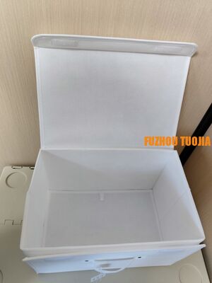 Foldable Grid Storage Box for Underwear & Socks - Large Capacity Portable Closet Organizer with Dustproof Cover