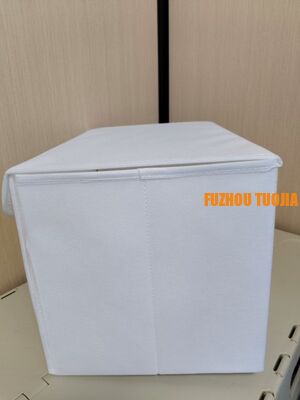 Foldable Grid Storage Box for Underwear & Socks - Large Capacity Portable Closet Organizer with Dustproof Cover