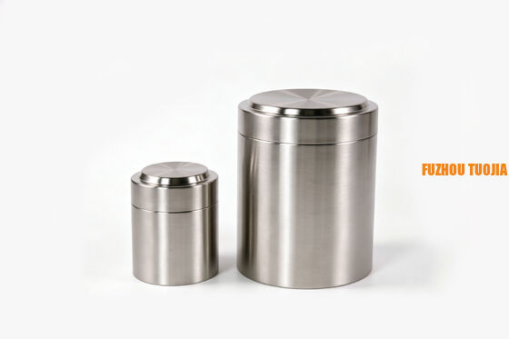 Stainless Steel Coffee Canister & Tea Storage Jar - Large Capacity Food Grade Kitchen Canisters with Airtight Seal, Portable Metal Food Storage Container for Home & Travel
