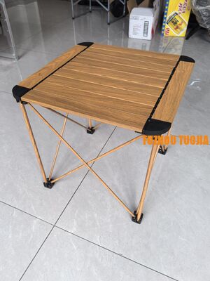 Portable Folding Camping Table - Lightweight Outdoor Picnic Desk, Foldable Aluminum Alloy RV Table with Carry Bag