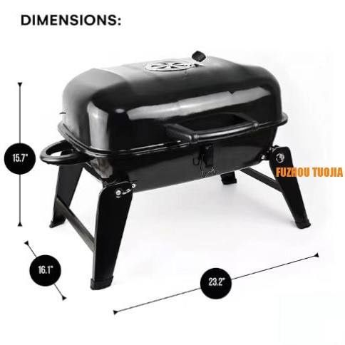 Portable charcoal grill,suitable for small outdoor barbecues