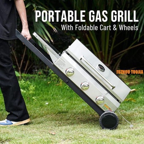 Portable charcoal grill,suitable for small outdoor barbecues