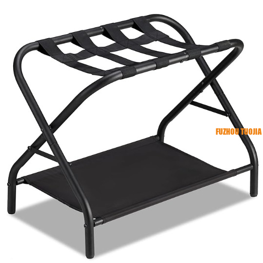 Luggage rack foldable suitcase stand