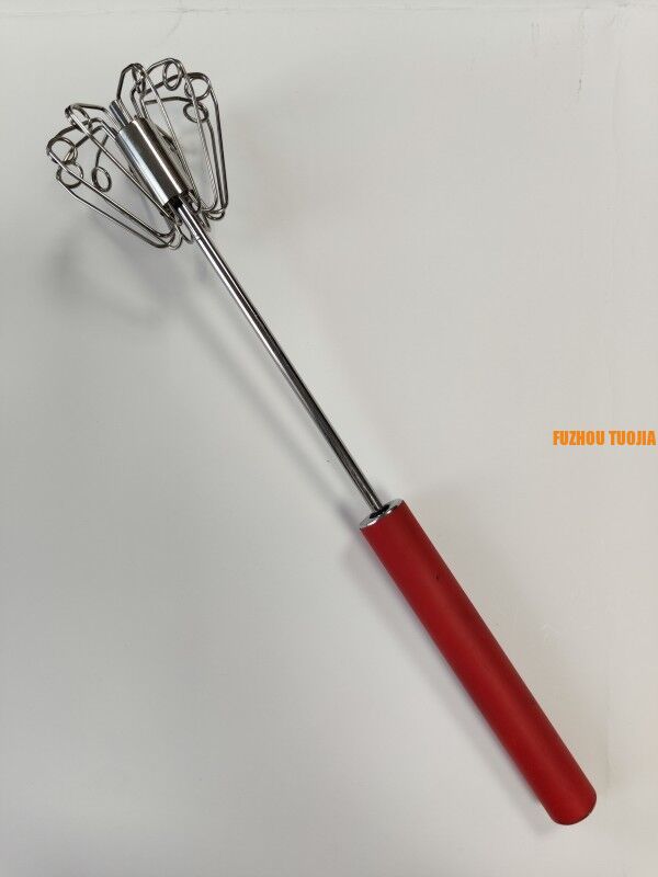 Handheld semi-automatic egg beater baking tool - stainless steel egg mixer for cream whipping - household use