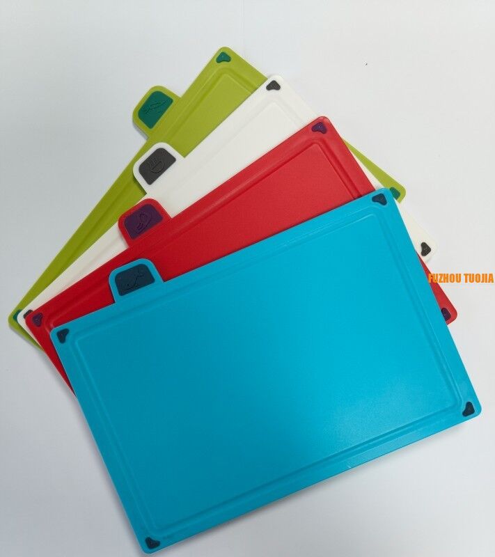 Food-grade PP Cutting Board Set - 4-piece Kitchen Chopping Board Set for Baby Food,