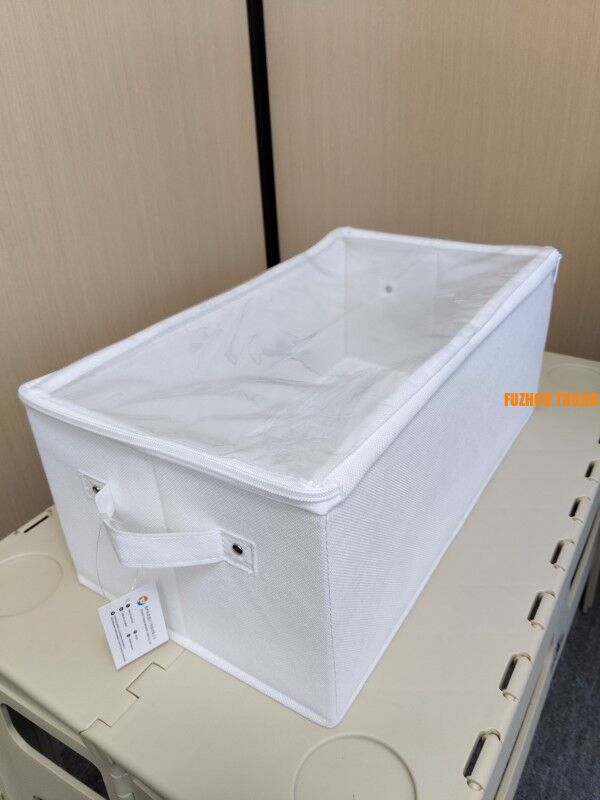 Foldable Grid Storage Box for Underwear & Socks - Large Capacity Portable Closet Organizer with Dustproof Cover