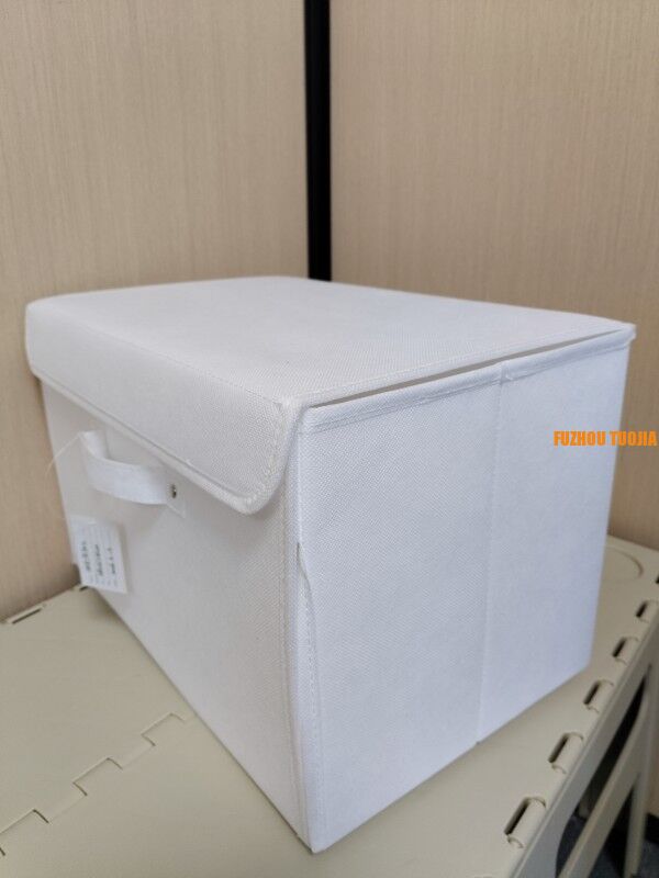 Foldable Grid Storage Box for Underwear & Socks - Large Capacity Portable Closet Organizer with Dustproof Cover