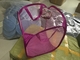 Polyester Foldable Collapsible pop up hamper bags baskets with handle laundry baskets supplier