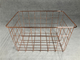 popular newest rose gold wire mesh metal storage basket supplier