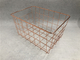 popular newest rose gold wire mesh metal storage basket supplier
